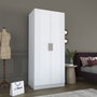 Hanah Home Armario Blanco con Estanterías
